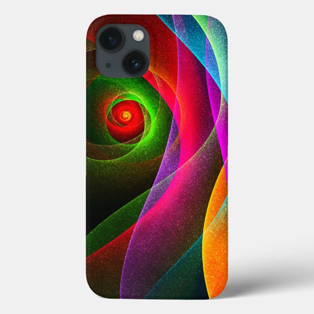 Red Green Orange Modern Abstrakt Art Pattern #22 Case-Mate iPhone Hülle (Rückseite)