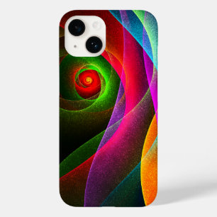 Red Green Orange Modern Abstrakt Art Pattern #22 Case-Mate iPhone 14 Hülle