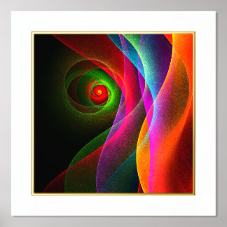 Red Green Orange Modern Abstrakt Art Pattern #22 Foliendrucke