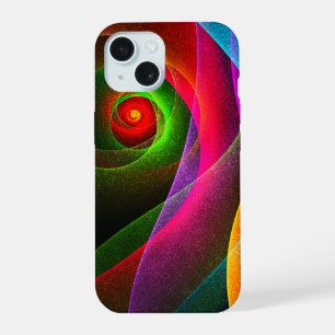 Red Green Orange Modern Abstrakt Art Pattern #22 iPhone 15 Hülle