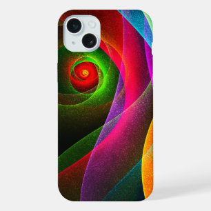Red Green Orange Modern Abstrakt Art Pattern #22 iPhone 15 Plus Hülle