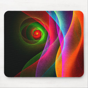 Red Green Orange Modern Abstrakt Art Pattern #22 Mousepad