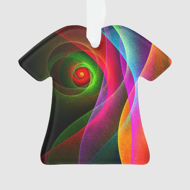 Red Green Orange Modern Abstrakt Art Pattern #22 Ornament (Vorderseite)