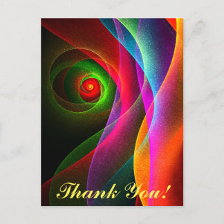 Red Green Orange Modern Abstrakt Art Pattern #22 Postkarte