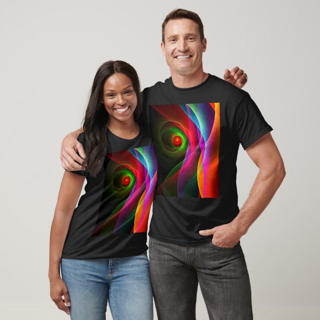 Red Green Orange Modern Abstrakt Art Pattern #22 T-Shirt (Unisex)
