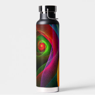 Red Green Orange Modern Abstrakt Art Pattern #22 Trinkflasche