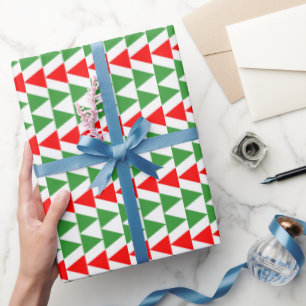 Red Green Simple Minimal Weihnachten Geschenkpapier