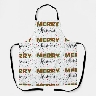 Red Green Striped Frohe Weihnachtsstars Schürze