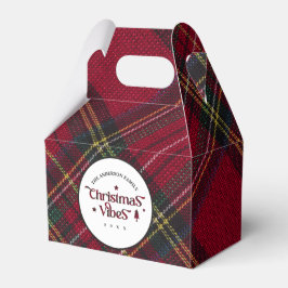 Red & Green Tartan: Nostalgische Weihnachtsmänner Geschenkschachtel