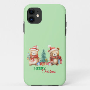 Red Green Teddy Bear Santa Merge Weihnachts-Party Case-Mate iPhone Hülle