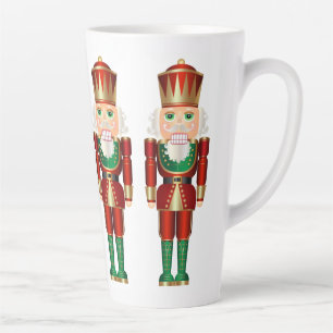 Red Green und Gold Nutcrackers Latte Tasse
