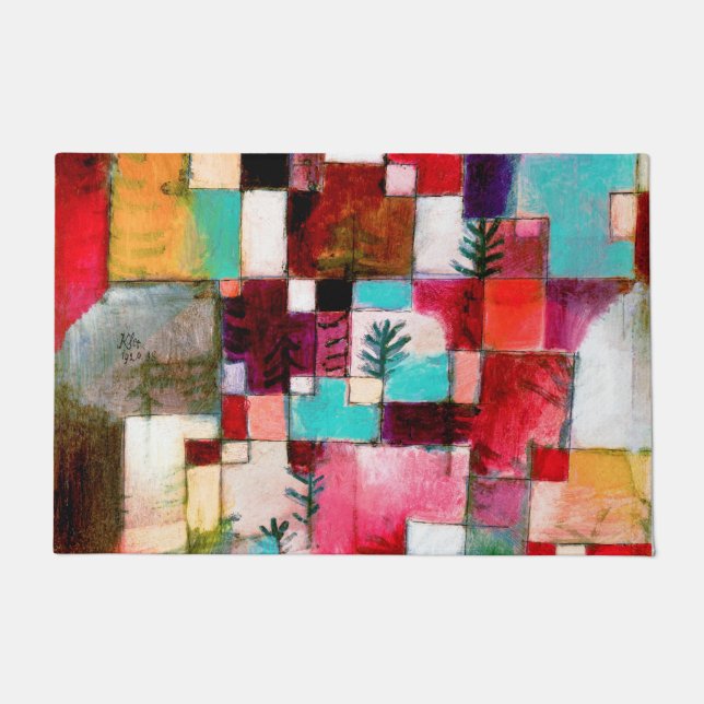 Red Green und Violet, Paul Klee Fußmatte (Vorderseite)