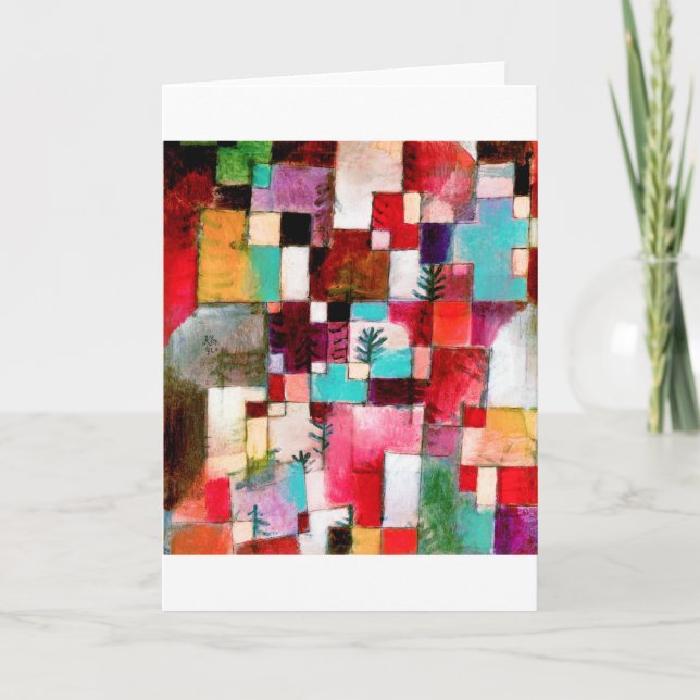 Red Green und Violet, Paul Klee Karte (Vorderseite)