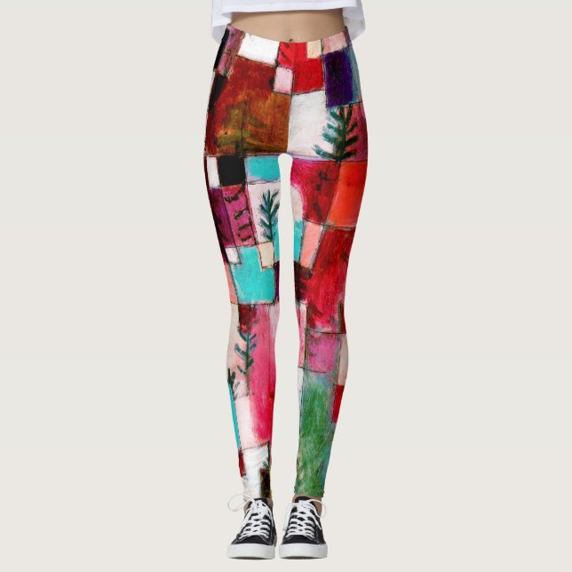 Red Green und Violet, Paul Klee Leggings (Vorderseite)