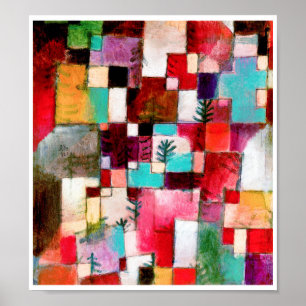 Red Green und Violet, Paul Klee Poster
