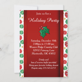 Red Green Weihnachtsfeiertag Einladung