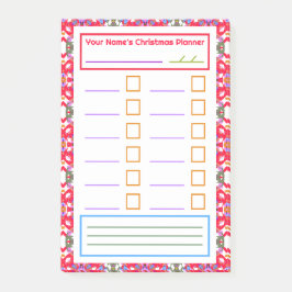 Red Green Weihnachtsplan Notes Festivals Planner Post-it Klebezettel
