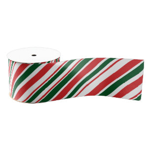 Red Green White Candy Stripes Ripsband