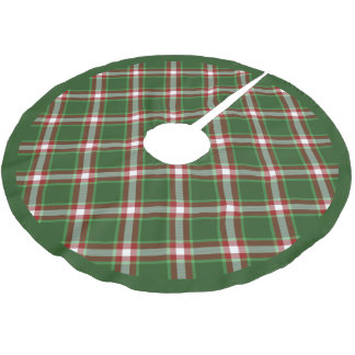 Red Green White Cool Red Lumberjack Kariertes Must Polyester Weihnachtsbaumdecke