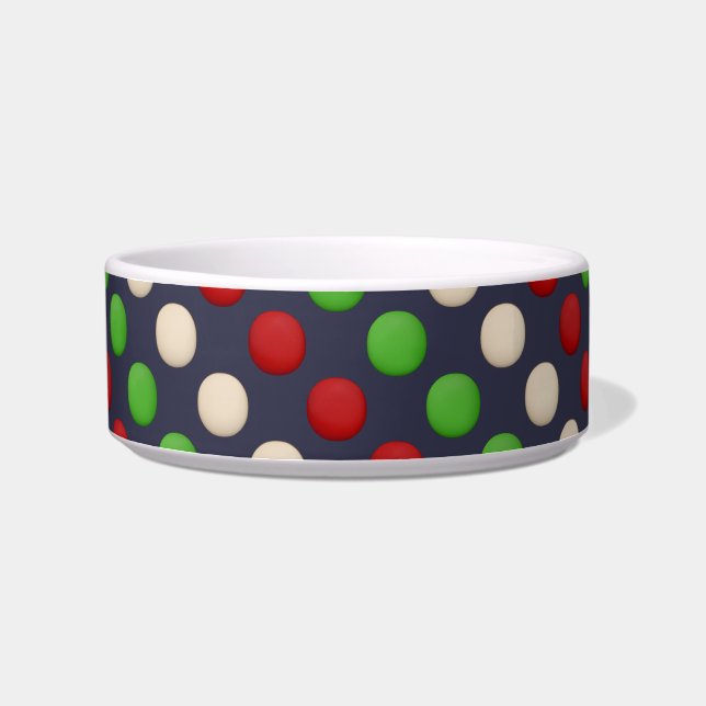 Red Green White Dots Napf (Links)