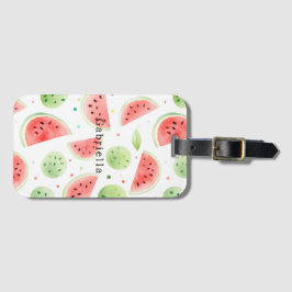 Red Green White Watermelons   Gepäckanhänger