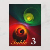 Red Green Yin Yang Modernes Abstraktes Kunstmuster