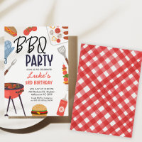 Red Grillen Blue Oven Mitt Boys Grillen Birthday