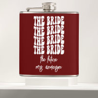 Red Groovy Retro Personalisiert Bachelorette