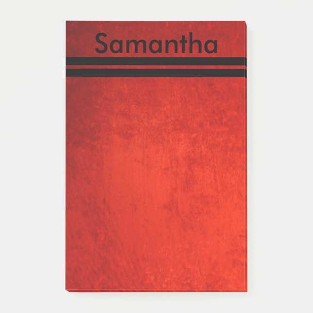 Red Grunge Post-it Klebezettel (Vorderseite)