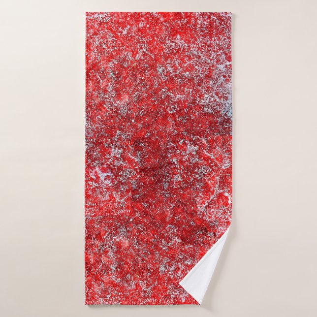 Red grunge textureabstract,ancient,art,background, badehandtuch (Badehandtuch)