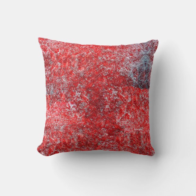 Red grunge textureabstract,ancient,art,background, kissen (Vorderseite)