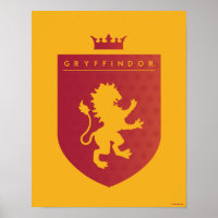 Red GRYFFINDOR™ Crowned Wappen
