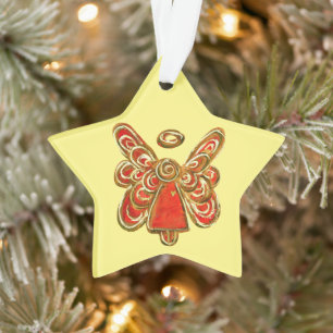 Red Guardian Angel Art Weihnachten Pendant Ornamen Ornament