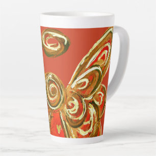 Red Guardian Angel Christmas Latte Coffee Tasse Cu