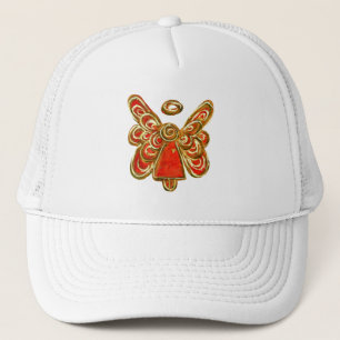 Red Guardian Angel Custom Art Hat oder Cap Truckerkappe