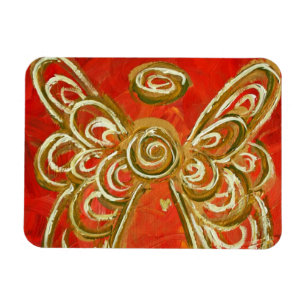 Red Guardian Angel Custom Magnet Art Malerei