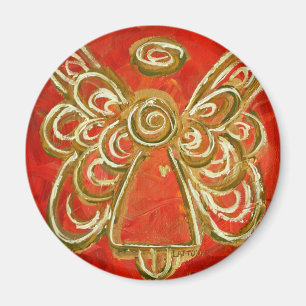 Red Guardian Angel Gift Magnete