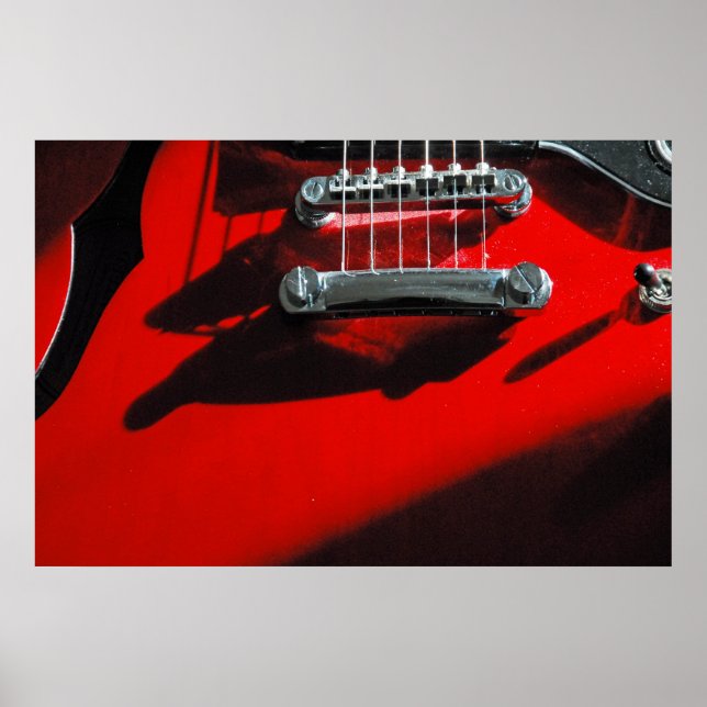 Red Guitar Poster (Vorne)