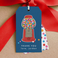 Red Gumball Machine Bonbons Kaugummi Danke