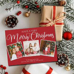 Red haben eine sehr frohe Weihnachten 3 Foto Colla