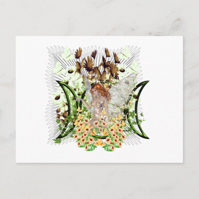 Red Hair Fairy Postkarte (Vorderseite)