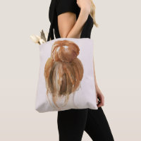 Red Hair Top Knot Bun