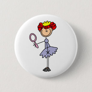 Red Haired Princess Button
