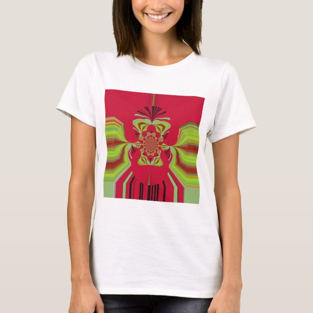 Red Hakuna Matata Muster T-Shirt (Vorderseite)