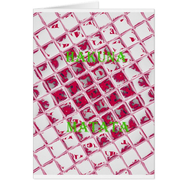 Red Hakuna Matata Style (Vorne)