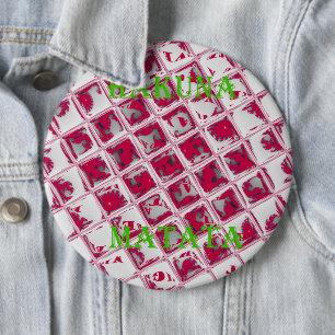 Red Hakuna Matata Style Button