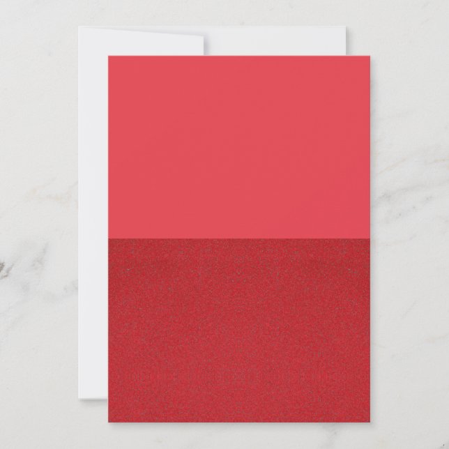 Red Half Texture Dankeschön Card - Custom Bulk Dankeskarte (Vorderseite)