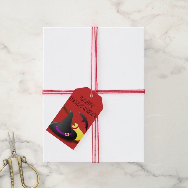 RED HALLOWEEN GESCHENKANHÄNGER (Mit Garn)