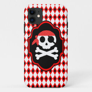 Red Halloween Pirate Goth Phone Case
