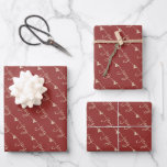 Red Handwriting Joy Hearts Christmas Geschenkpapier Set<br><div class="desc">Klassische goldene handgeschriebene Freude mit Herzen vor festlichem rotem Hintergrund ist alles,  was Sie in dieser Urlaubssaison mit Geschenken begrüßen können.</div>